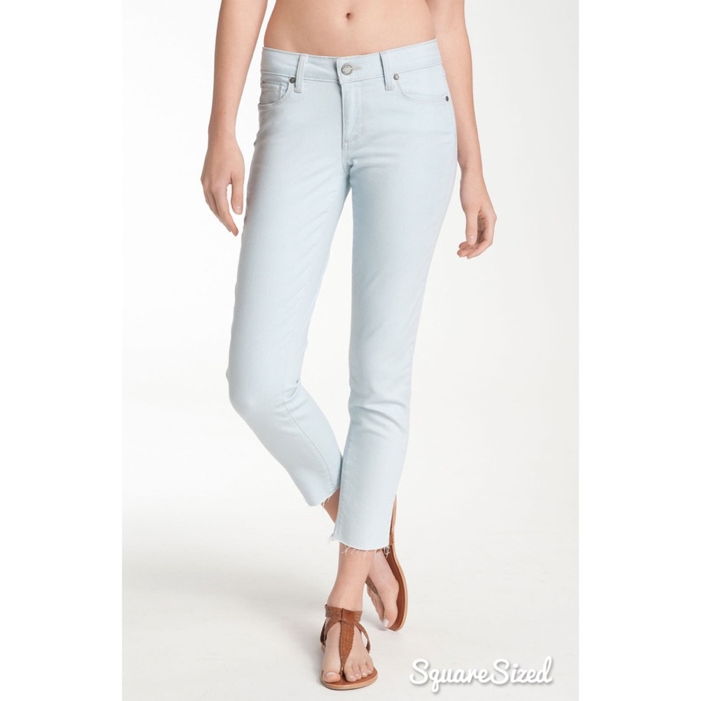 PAIGE Denim Raw Hem Kylie Crop Jeans